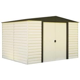 UPC 026862102010 product image for Arrow Vinyl-Coated Steel Storage Shed (Common: 10-ft x 8-ft; Interior Dimensions | upcitemdb.com