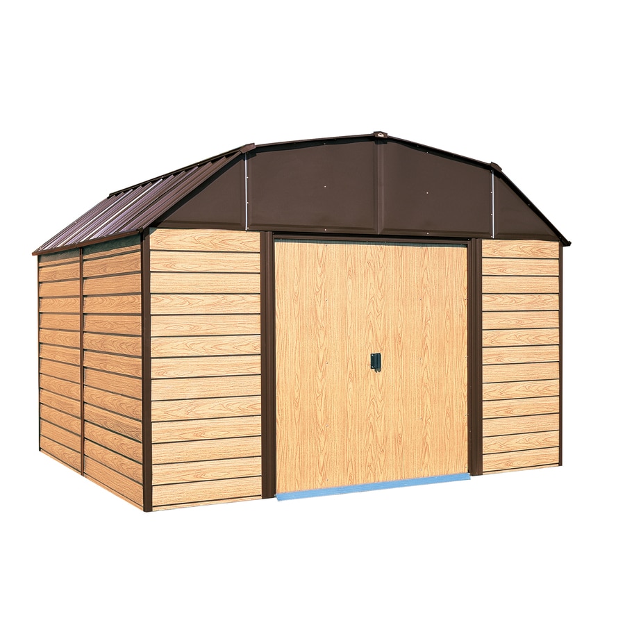 shop arrow common: 10-ft x 14-ft; interior dimensions: 9