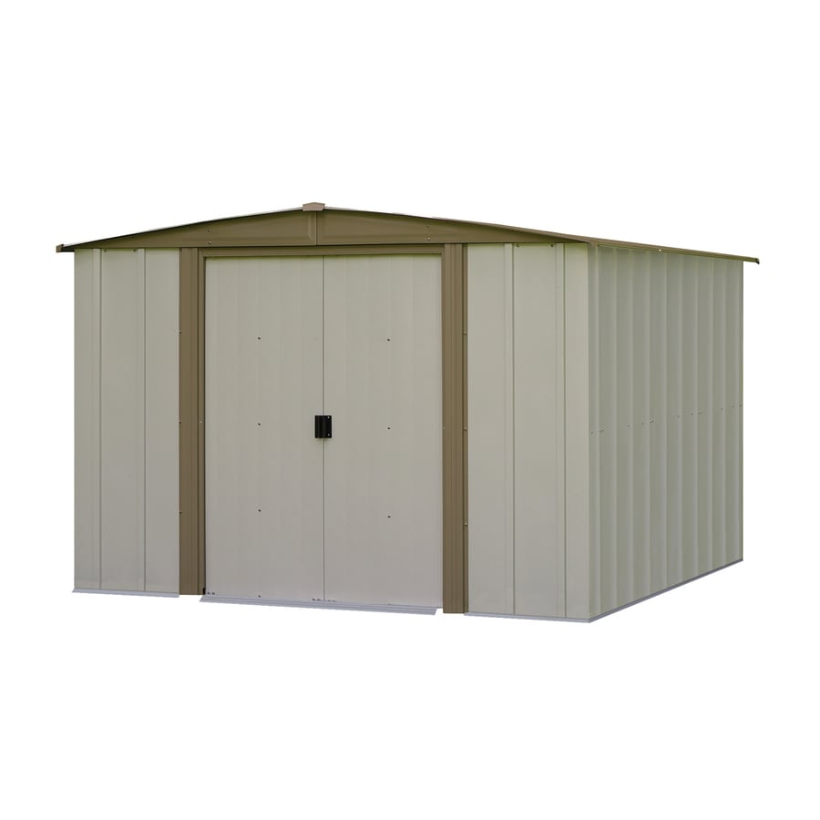 Arrow Bedford Galvanized Steel Storage Shed (Common: 8-ft 