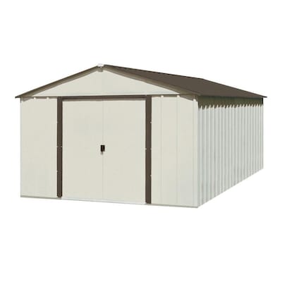 Arrow Galvanized Steel Storage Shed Common 10 Ft X 12 Ft