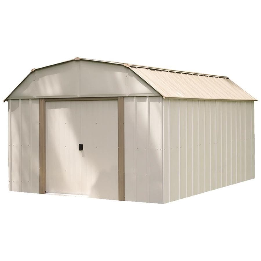 shop arrow common: 10-ft x 14-ft; interior dimensions: 9