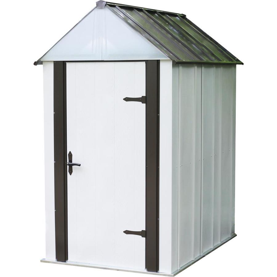 Shop Arrow Designer™ Galvanized Steel Storage Shed (Common: 4-ft x 6 