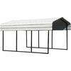 Arrow 10-ft X 15.27-ft Eggshell Metal Carport At Lowes.com