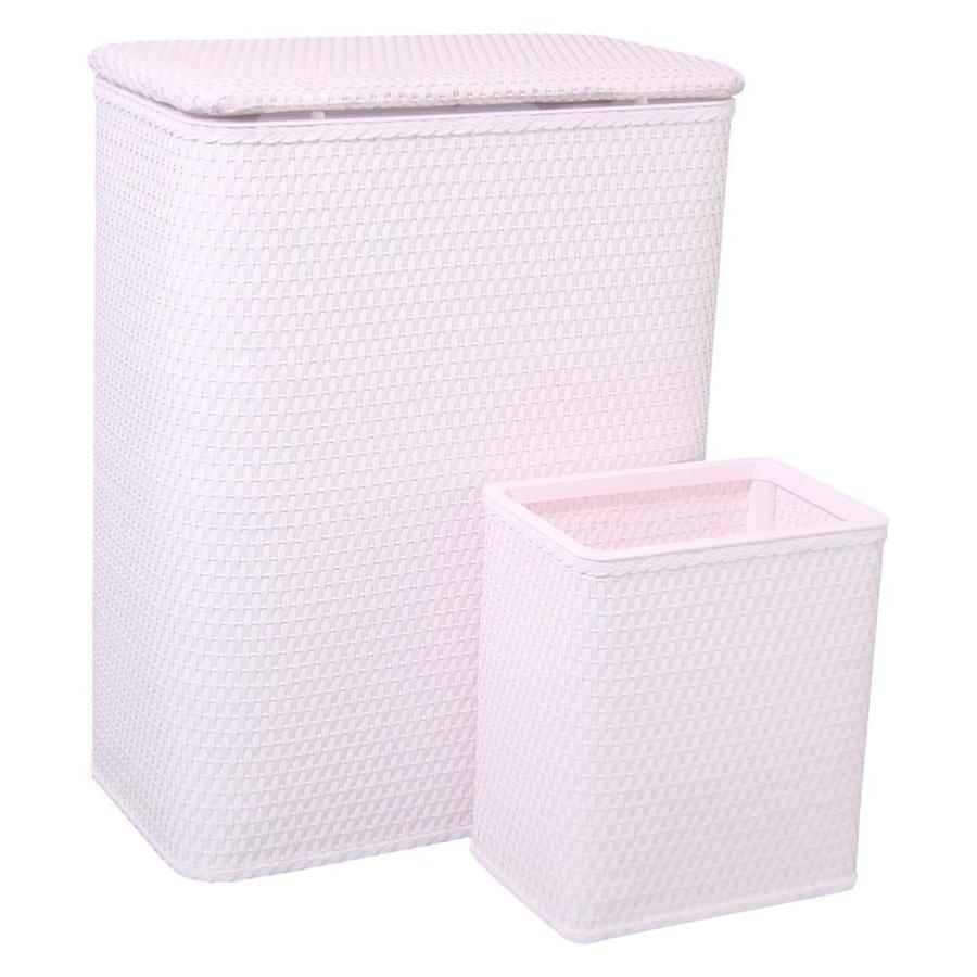 Redmon 2Piece Wicker Hamper and Basket Set at