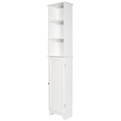 Redmon Contemporary Ry Tall Floor Shelf With Lower Cabinet At