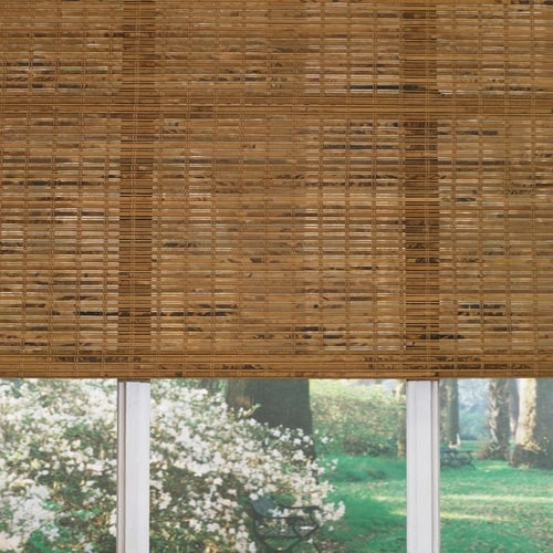 Custom Size Now By Levolor Origami Light Filtering Bamboo Natural Roman Shade Common 36 In