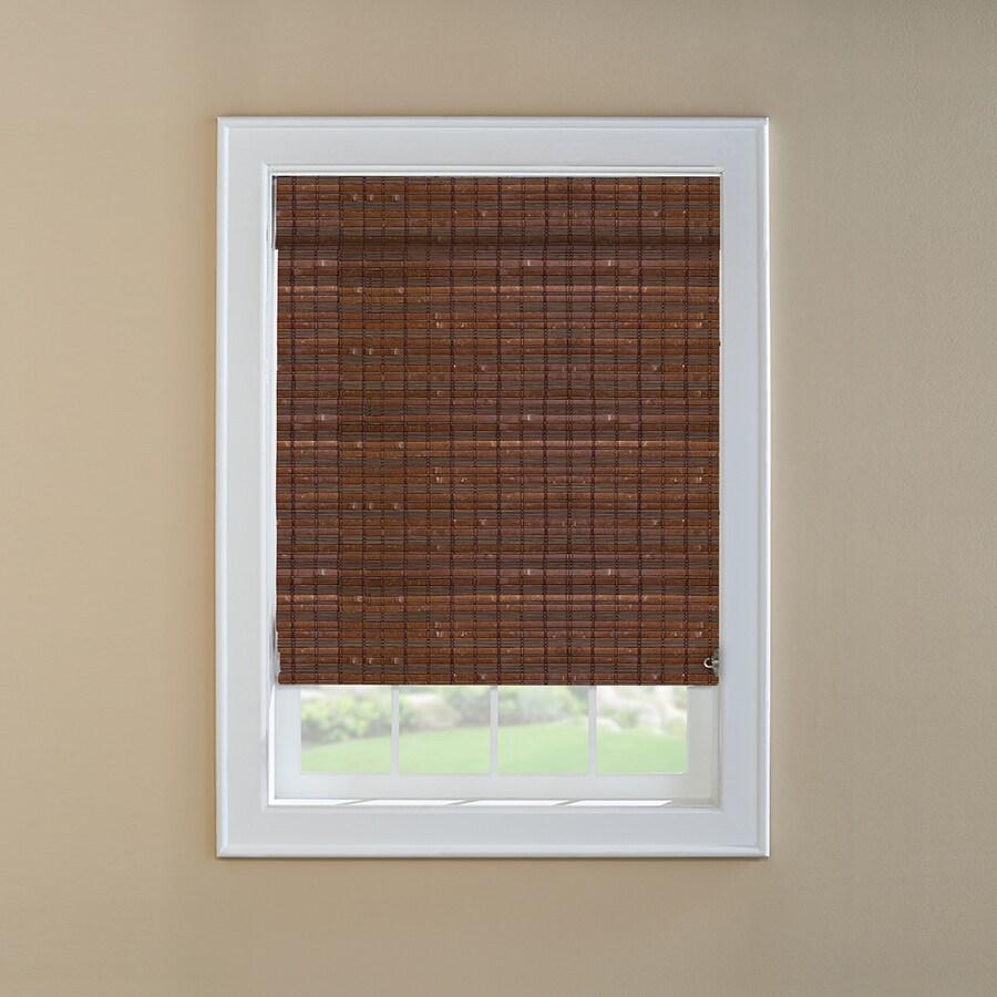 LEVOLOR Cinnamon Light Filtering Woven Wood Roman Shade 48in