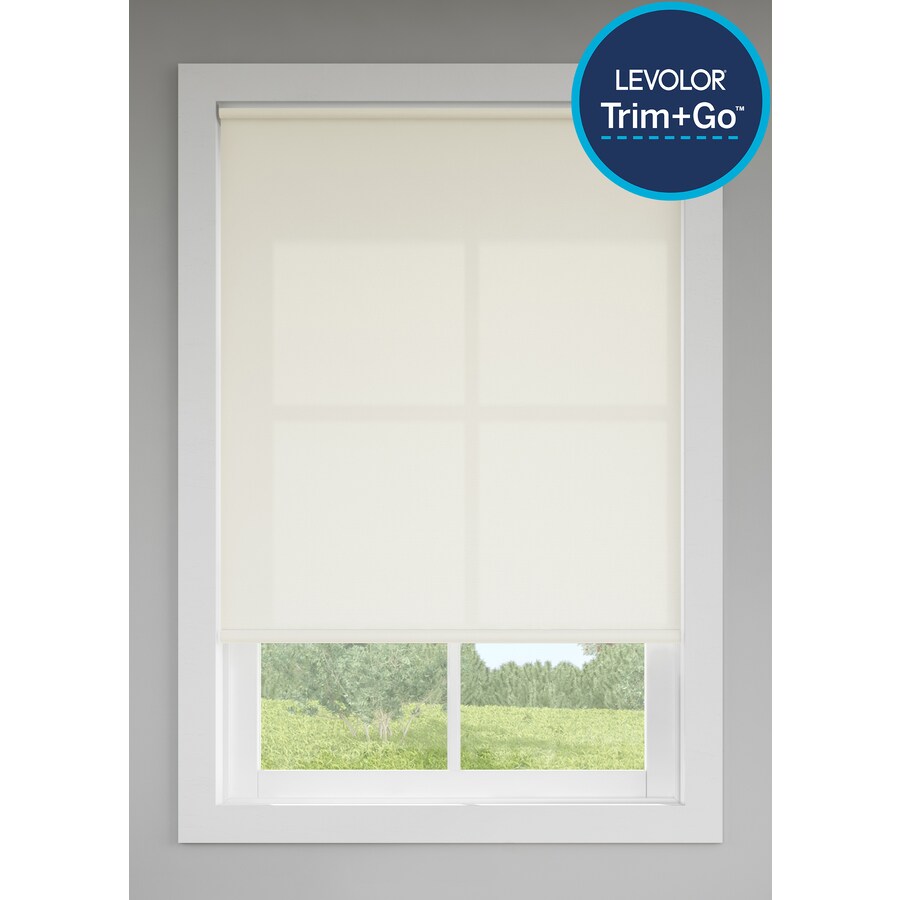 Hampton Bay Cut To Size White Cordless Light Filtering Fade Resistant Roller Shades 45 In W X 72 In L Uvlf5g450072w The Home Depot