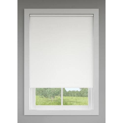LEVOLOR Trim+Go 37in x 78in White Blackout Cordless Roller Shade in