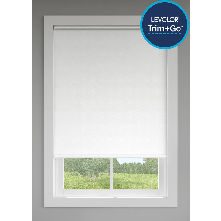darkening levolor cordless dove roller shade actual common fabric lowes