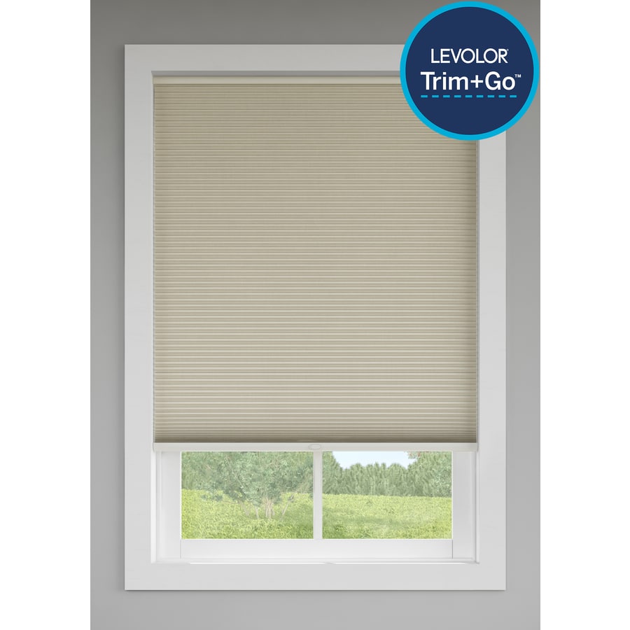 Trim Go Sand Room Darkening Cordless Cellular Shade Actual 59 5 In X 72 In