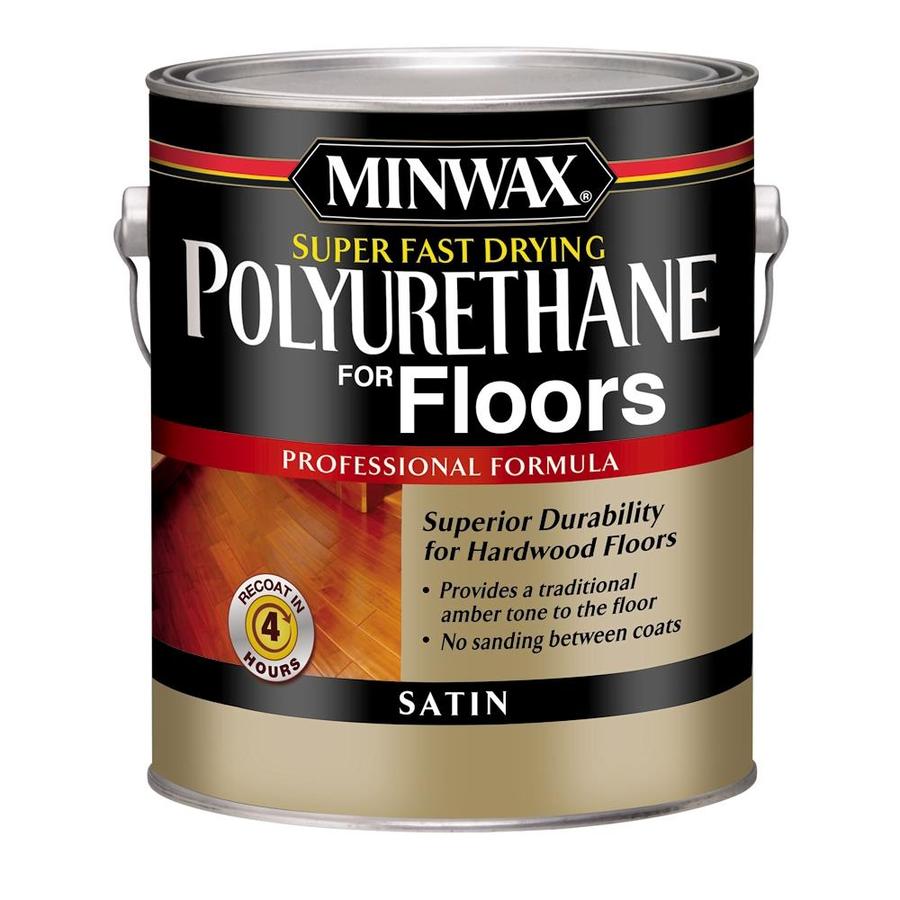 Minwax Floor Satin OilBased Polyurethane (Actual Net Contents 128fl oz) at