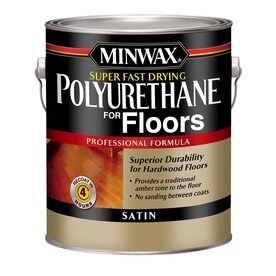 Polyurethanes At Lowes Minwax Floor Satin Oil Based Polyurethane Actual Net Contents 128 Fl Oz