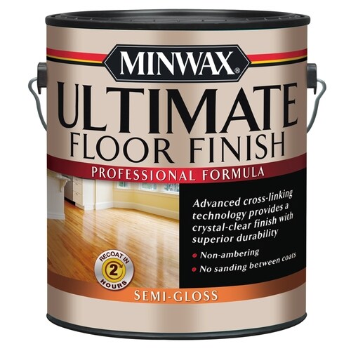 Minwax Ultimate Floor Finish Clear SemiGloss WaterBased Polyurethane