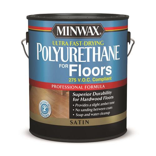 Minwax Clear Satin WaterBased Polyurethane (1Gallon) in the Sealers