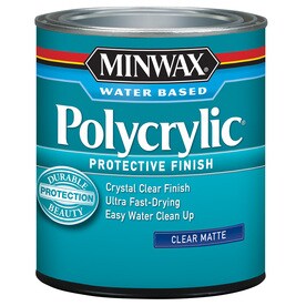 Polyurethanes At Lowes Minwax Polycrylic 8 Fl Oz Matte Water Based Polyurethane