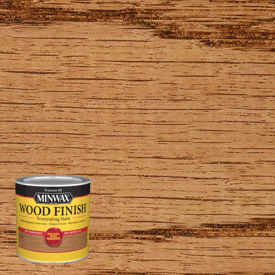 Minwax Wood Finish Red Chestnut Oil Based Interior Stain Actual Net Contents 8 Fl Oz At 0965