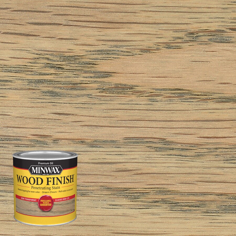 Wood Finish Satin Classic Gray Oil Based Interior Stain Actual Net Contents 8 Fl Oz