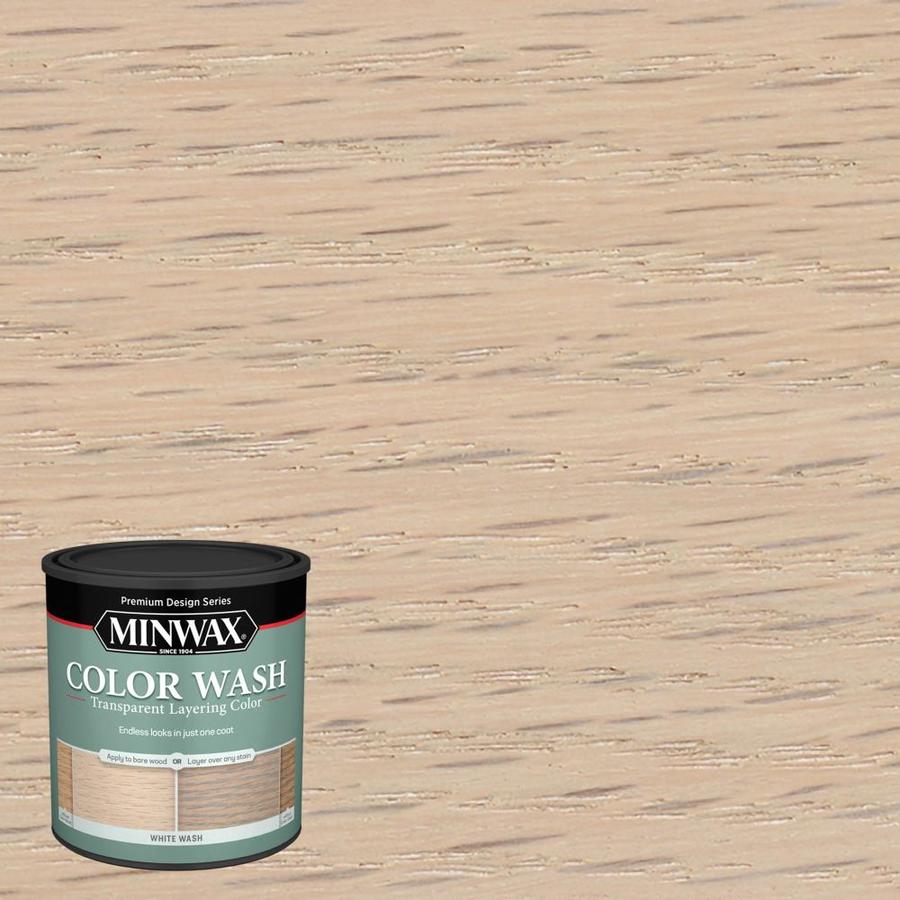 Minwax Water-Based White Wash Interior Stain (1-Quart) in ...