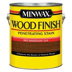 Interior Stains At Lowes Minwax Wood Finish Red Mahogany Oil Based Interior Stain Actual Net Contents 128