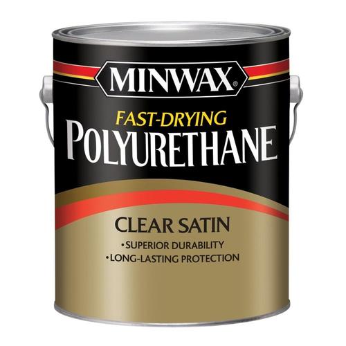 Minwax Fast-Drying Polyurethane Clear Satin Oil-Based Polyurethane (1 ...