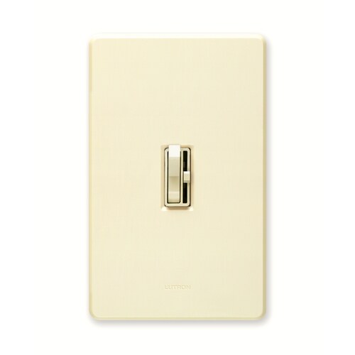 Lutron Toggler Single-Pole/3-Way Almond Illuminated Toggle Light Dimmer