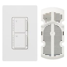 Fan Controls At Lowes Lutron Maestro 300 Watt Single Pole White Touch Indoor Combination Dimmer And Fan Control