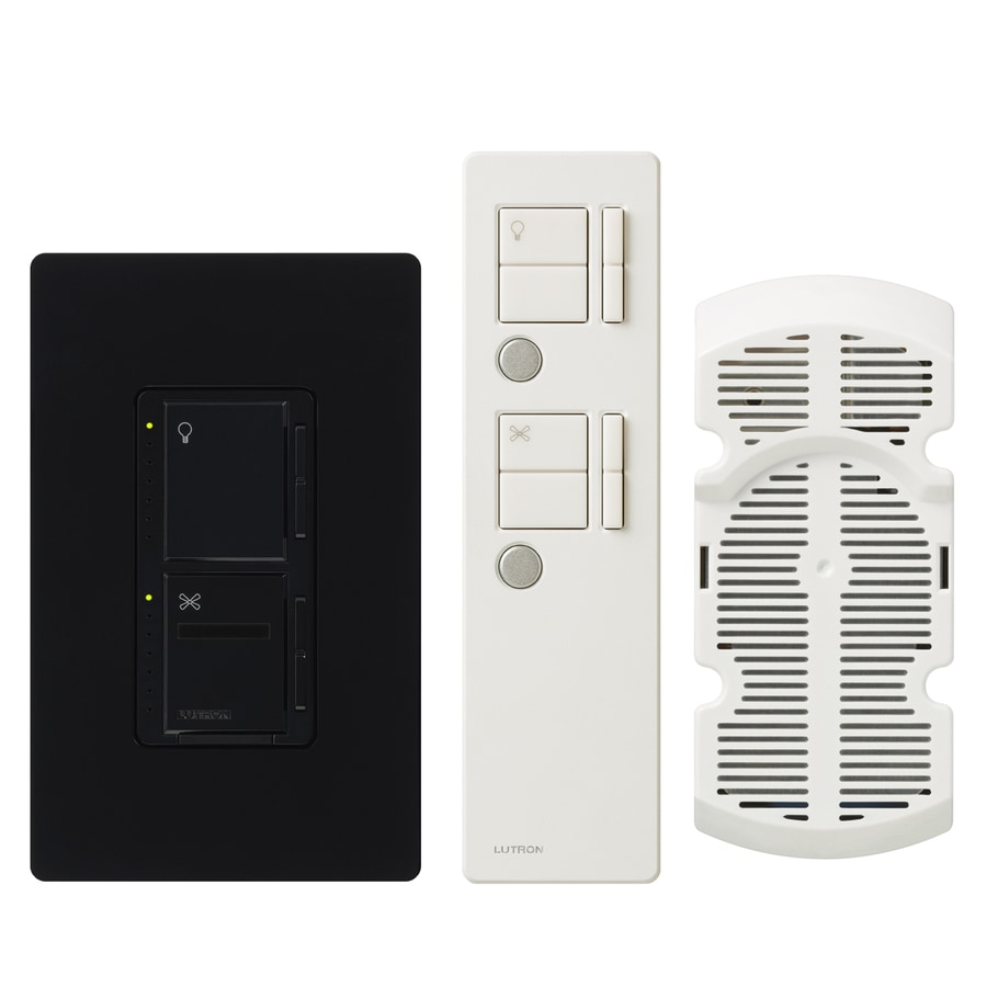 Lutron Maestro Ir 300 Watt Single Pole 3 Way Wireless Black Remote Control Indoor Combination