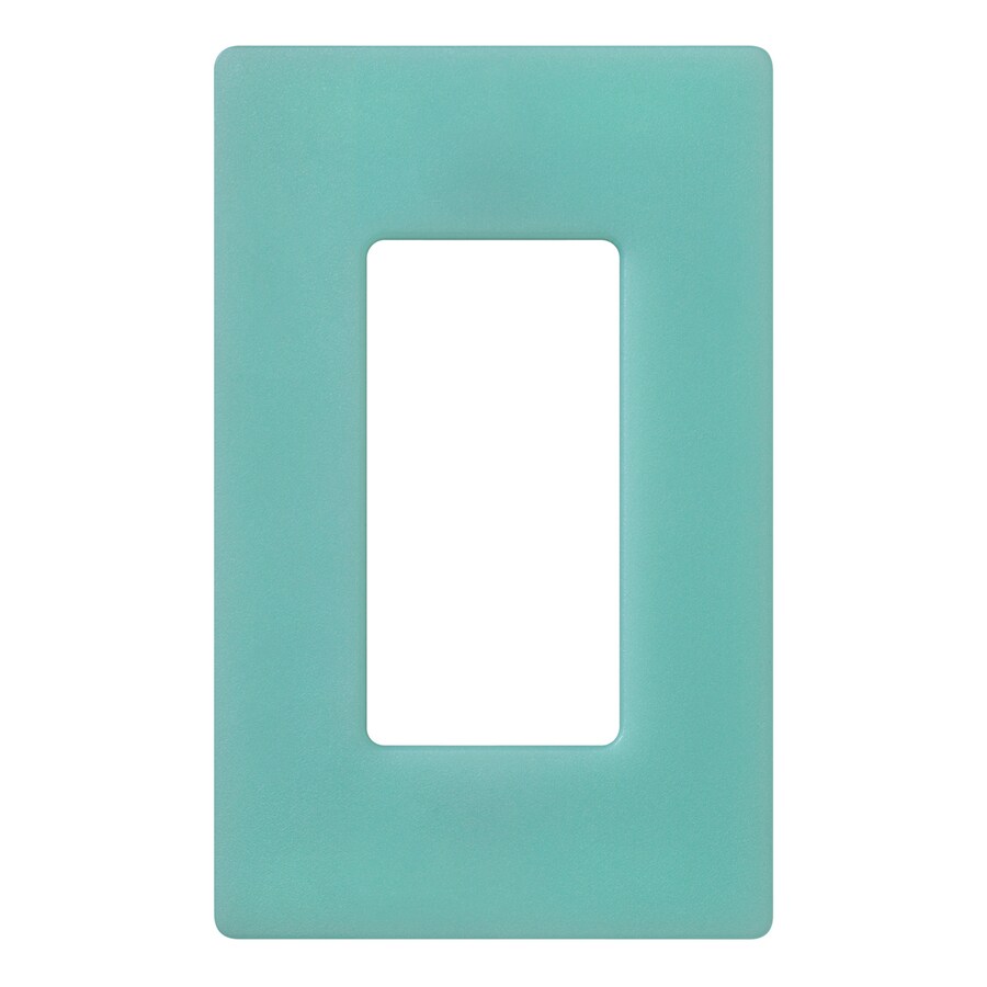 Lutron Claro 1Gang Sea Glass Single Standard Wall Plate at