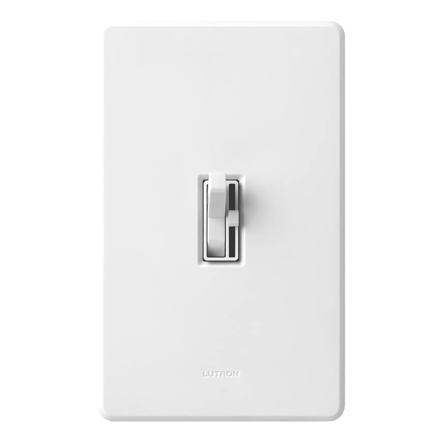 Lutron Toggler 600-Watt Single-Pole/3-Way White Dimmer