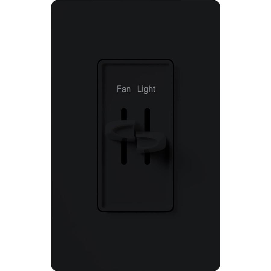 Lutron Skylark Fully Variable 2.5-Amp Black Slide Fan Control at Lowes.com