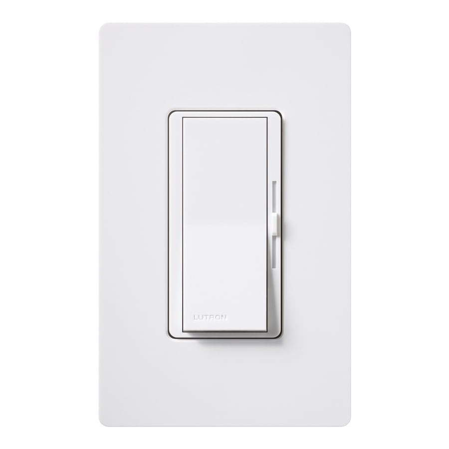 Dimmer Switch: Lutron Diva 600-watt Single-pole/3-way White Dimmer At