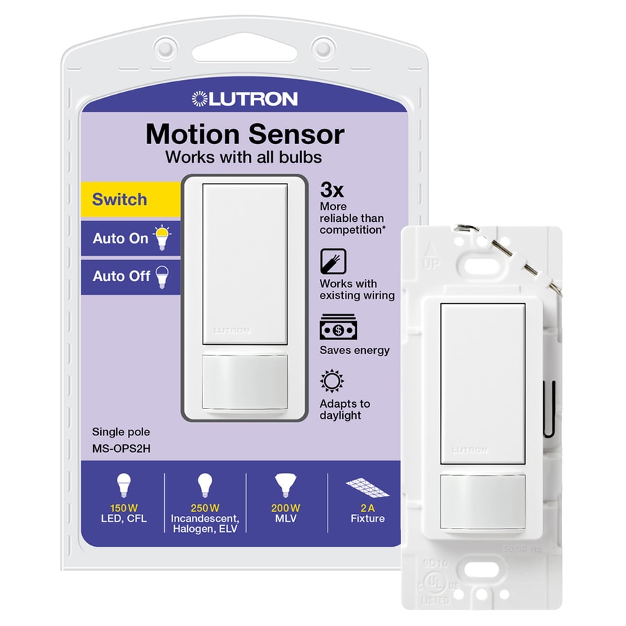 Lutron Maestro Single Pole White Motion Occupancy Vacancy 