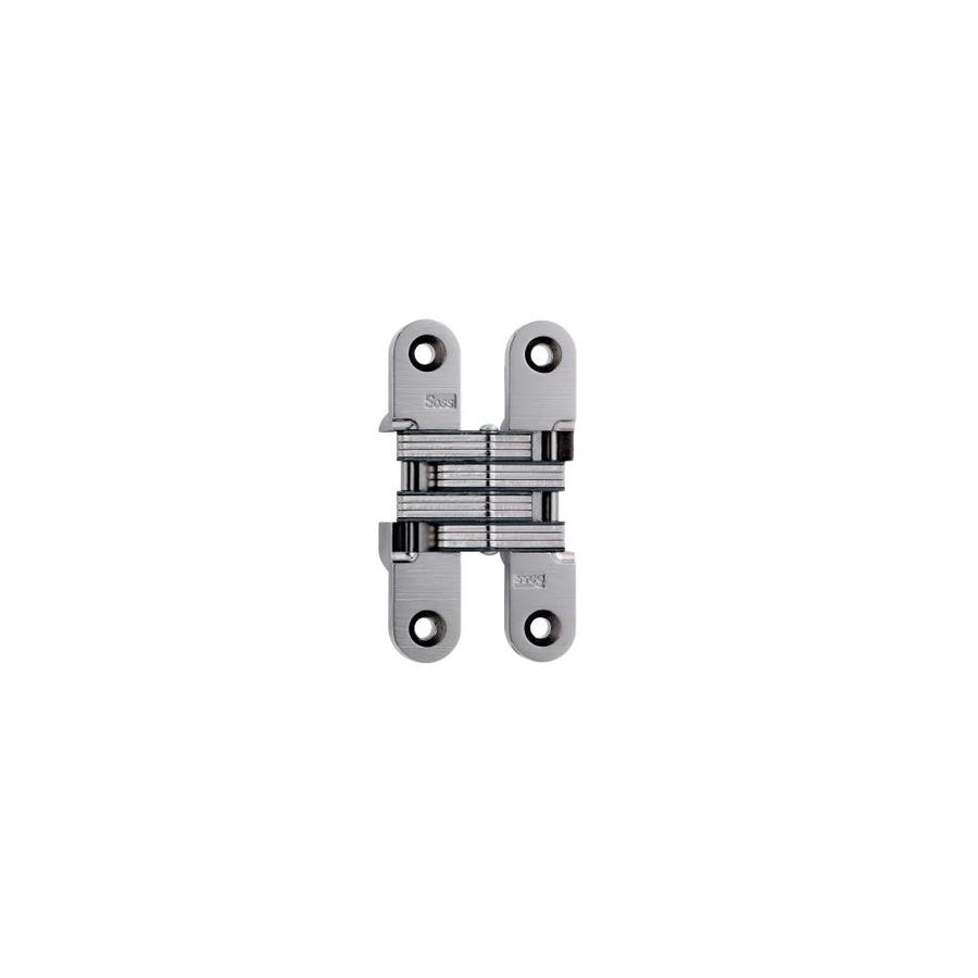 SOSS 212 33/4in Satin Nickel Mortise Concealed Door Hinge in the Door