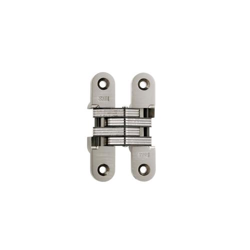 SOSS 216 45/8in Satin Nickel Mortise Concealed Door Hinge in the Door