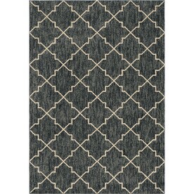 Rugs At Lowes Orian Rugs Looking Gl Blue Rectangular Indoor Machine Made Novelty Area Rug