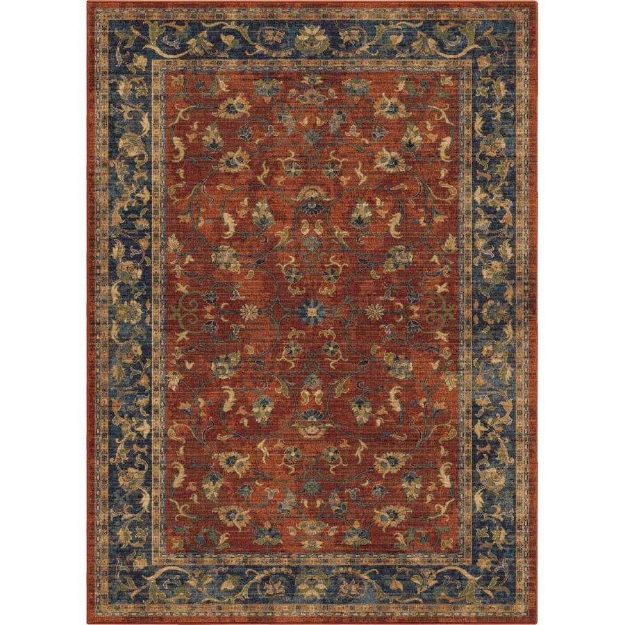 Allen + roth Allen and Roth Red Indoor Oriental Area Rug 4 x 6