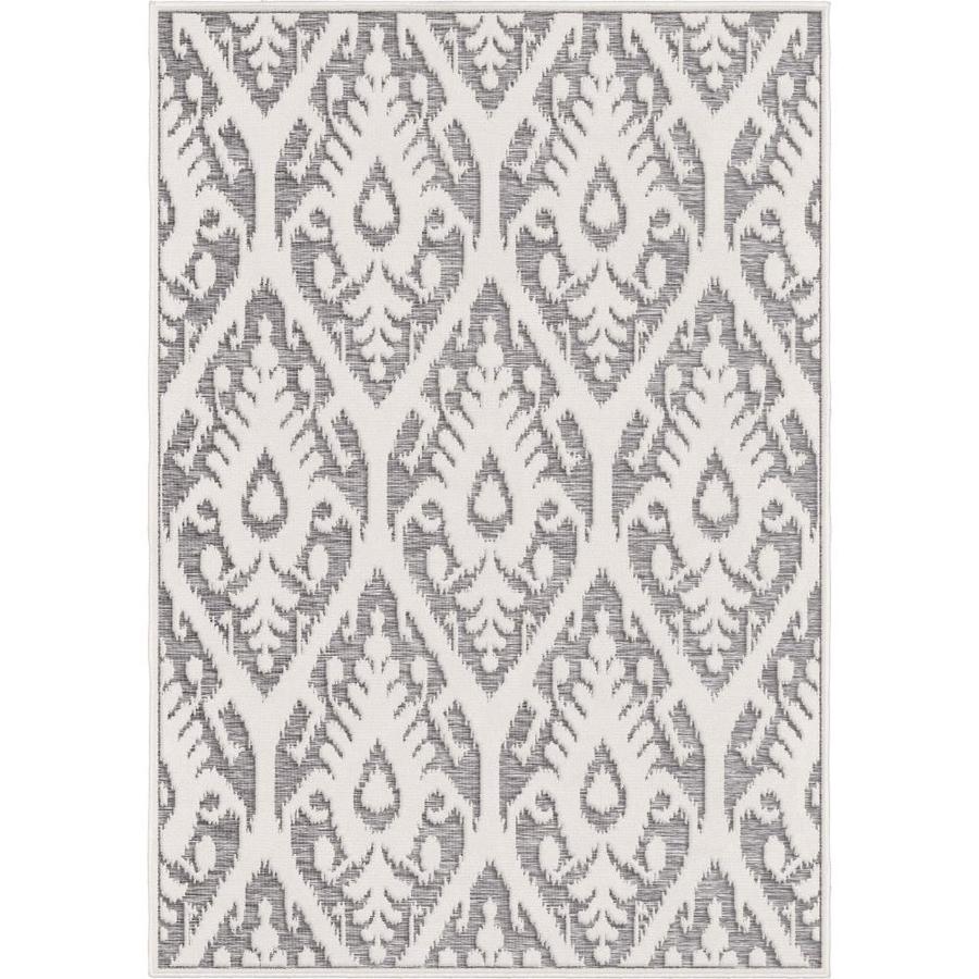 Orian Rugs Boucle Salvador Natural Grey Indoor Outdoor Farmhouse