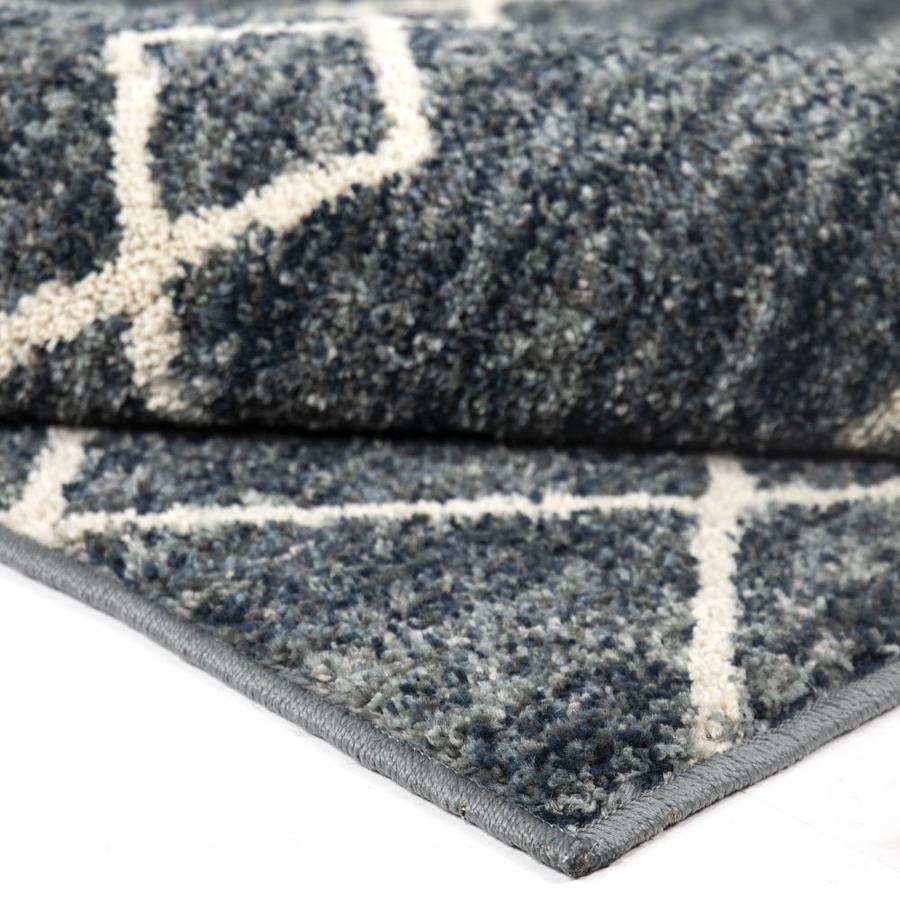 Orian Rugs Sedona Criss Cross Denim Indoor Area Rug 5 x 8