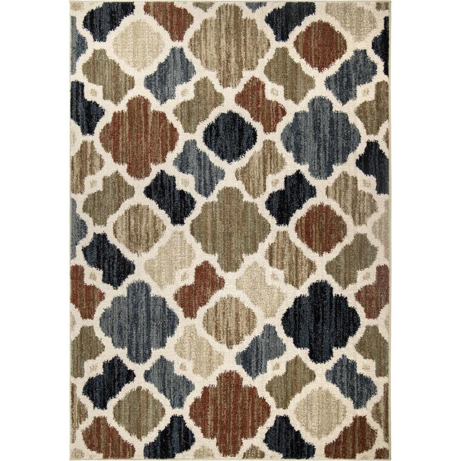 Orian Rugs Sedona Brewster 5 x 8 Multi Indoor Medallion MidCentury