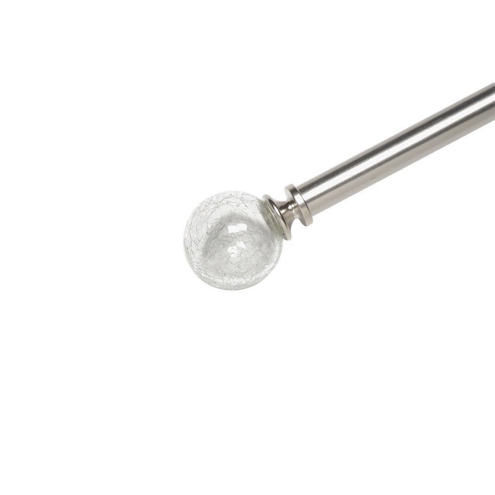 Levolor Crackle Glass Ball 28 48 Satin Nickel Drapery Hardware