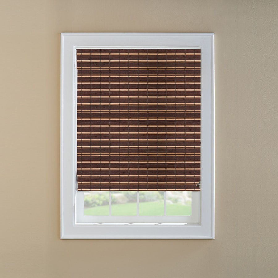 Shop Window Shades at Lowes.com - Custom Size Now by Levolor Light Filtering Bamboo Natural Roman Shade