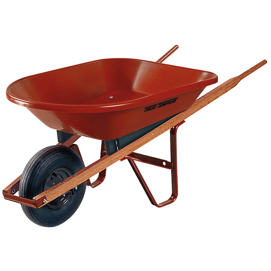 Ames 4 cu ft Poly Wheelbarrow in the Wheelbarrows department at