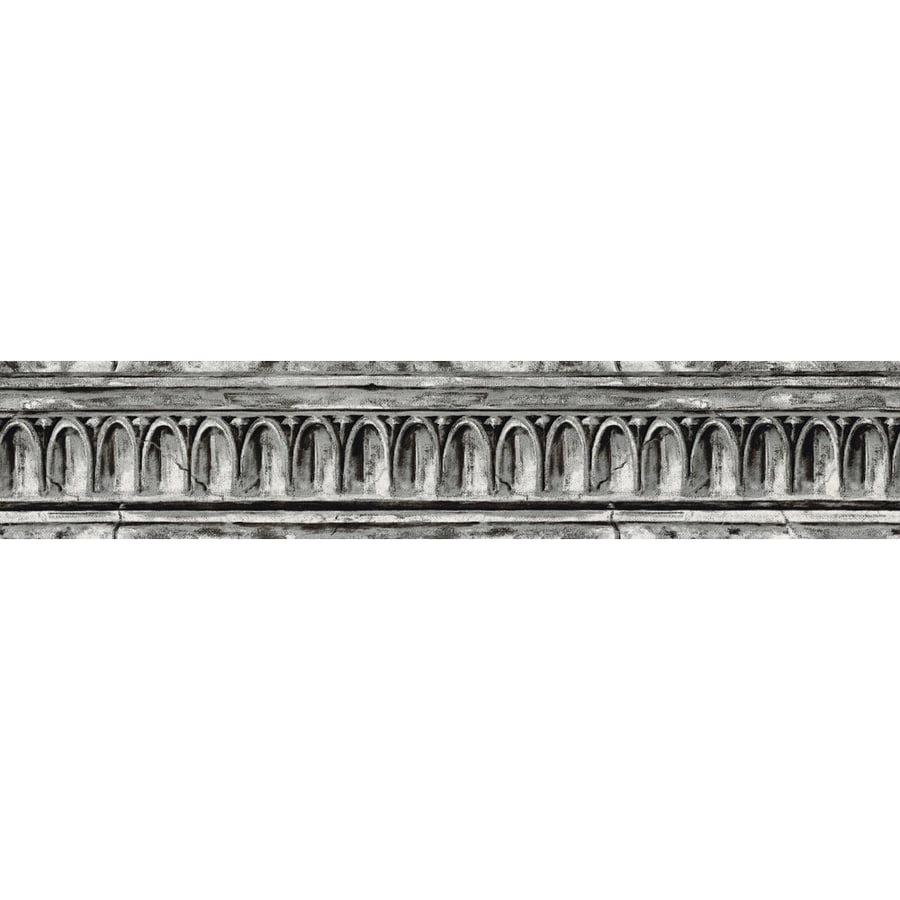 Allen Roth 4 1 In Gray Prepasted Wallpaper Border At Lowes Allen Roth 4 1 In Gray Prepasted Wallpaper Border