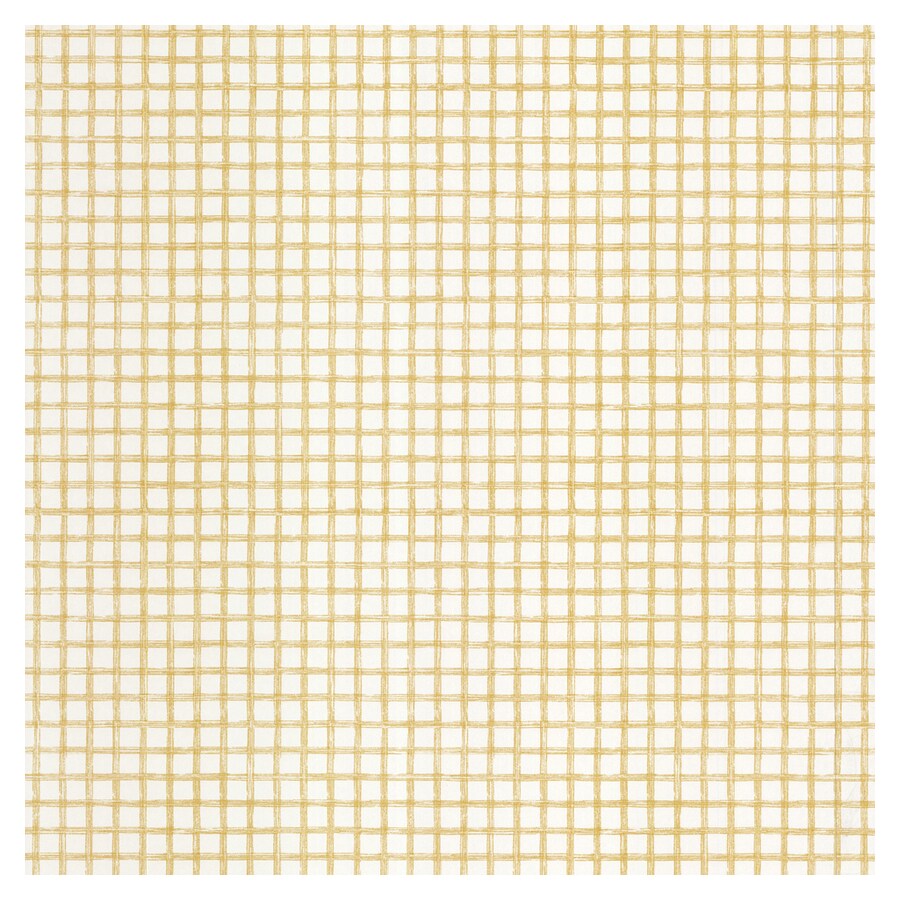 allen + roth LW1340141 Yellow Grid Wallpaper