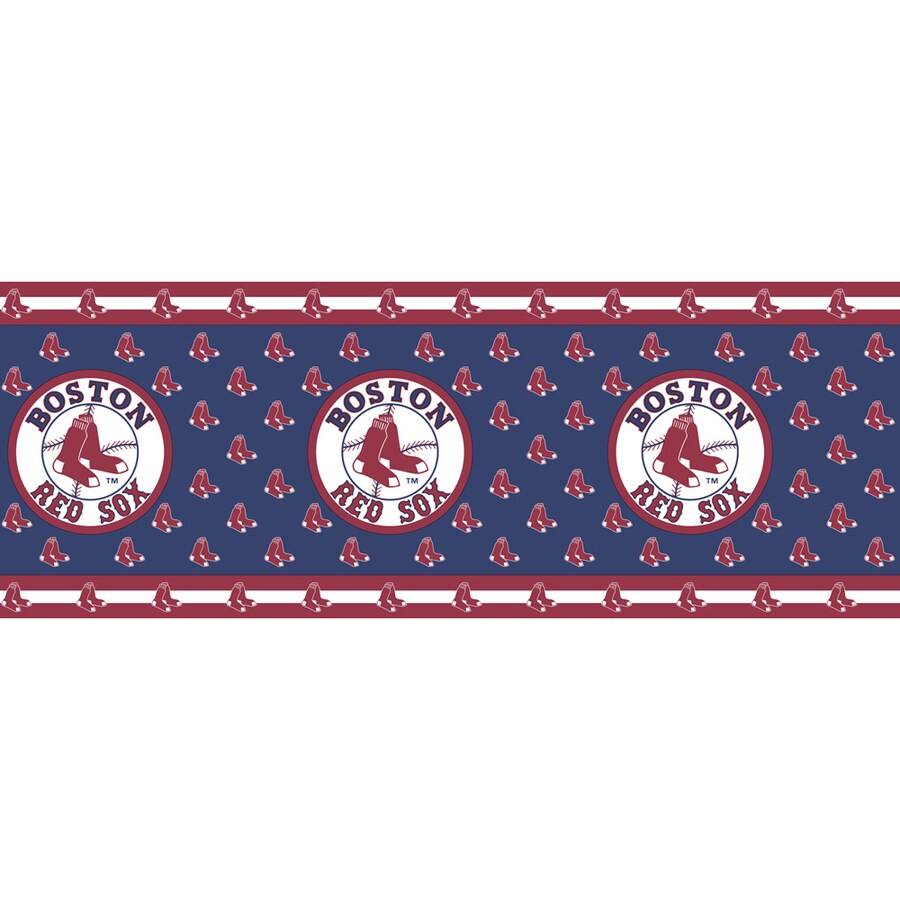 Village Boston Red Sox Wallpaper Border in the Wallpaper Borders department  at