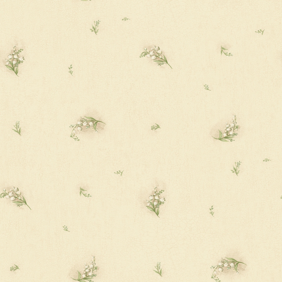 allen + roth LW1340688 Cream Strippable Non-Woven Paper Prepasted Classic Wallpaper