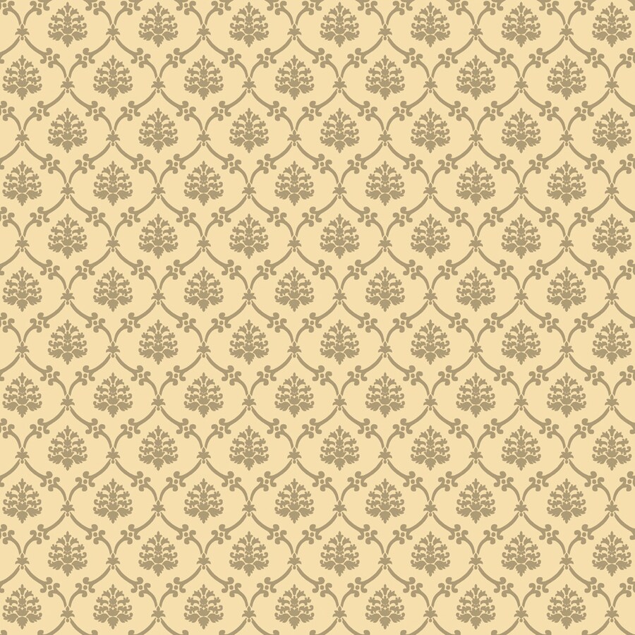 allen + roth LW1340757 Brown Strippable Non-Woven Paper Prepasted Classic Wallpaper