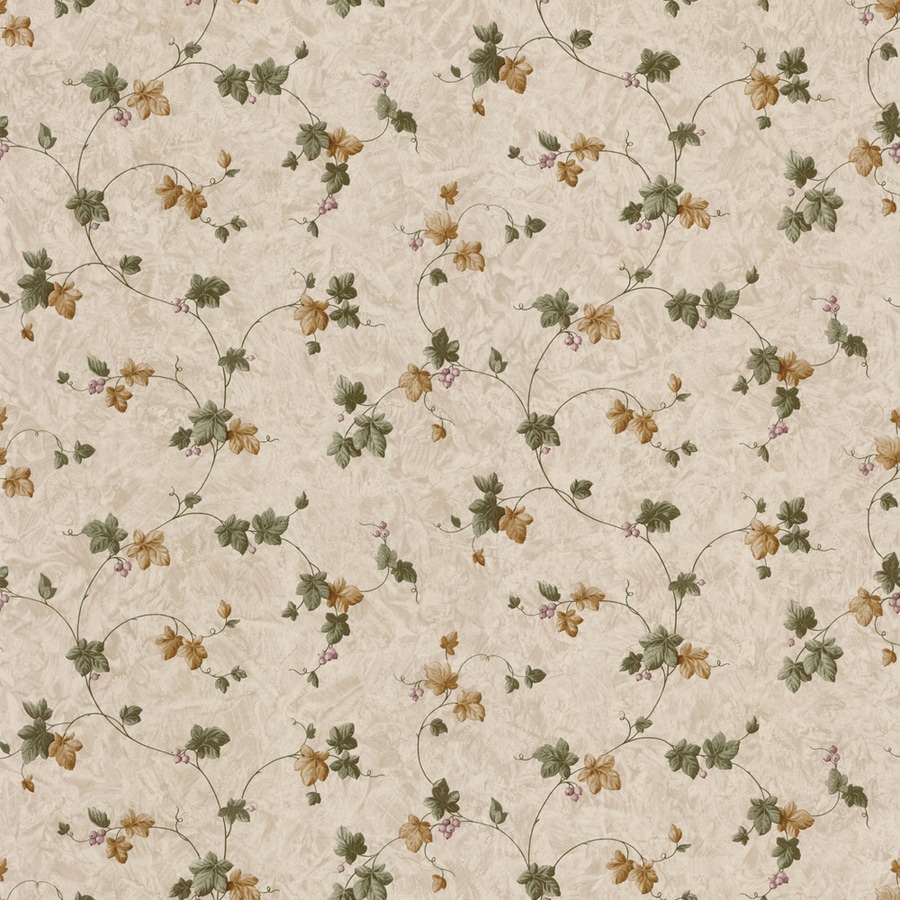 allen + roth LW1340690 Brown Peelable Vinyl Prepasted Classic Wallpaper