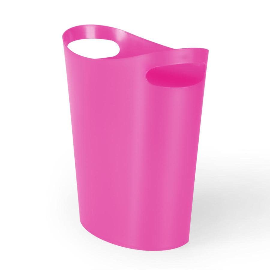 Umbra 2-Gallons Pink Plastic Kitchen Trash Can at